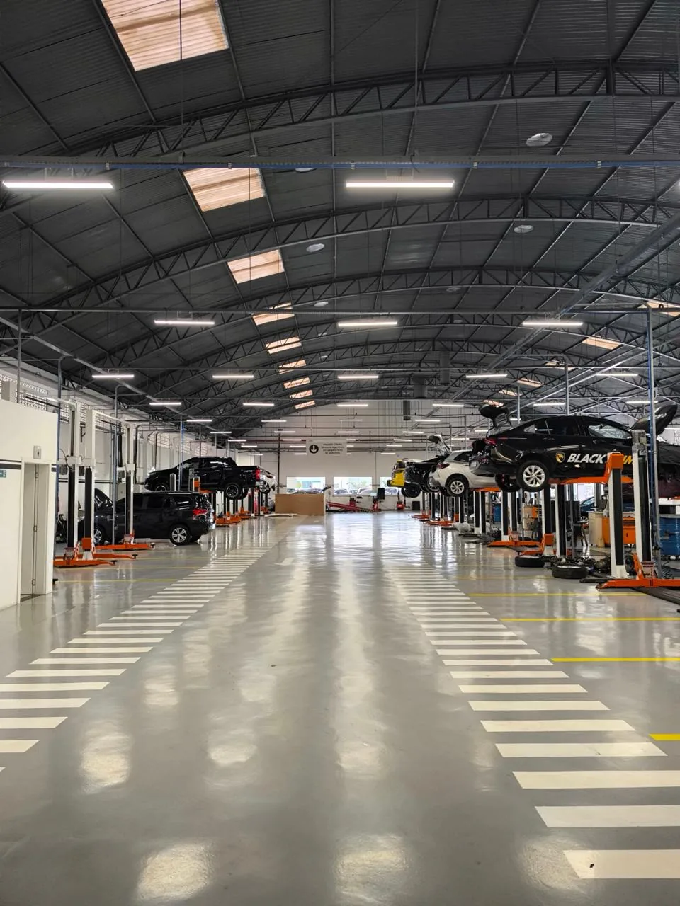 Oficina Chevrolet após a execução