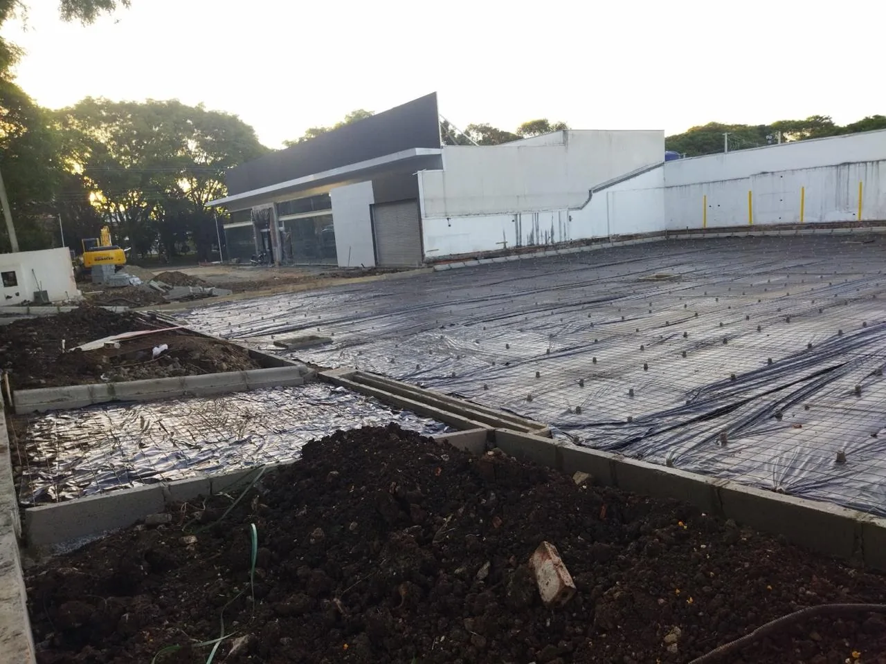 Etapa de execução da obra do Verde Mais